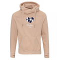 Big Heart Cross Neck Hoodie - Nude image 0