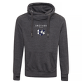 Bold Heart Cross Neck Hoodie - Charcoal image 0