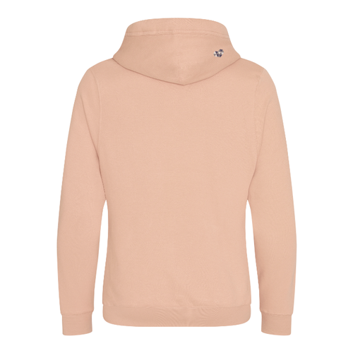 Big Heart Cross Neck Hoodie - Nude image 1