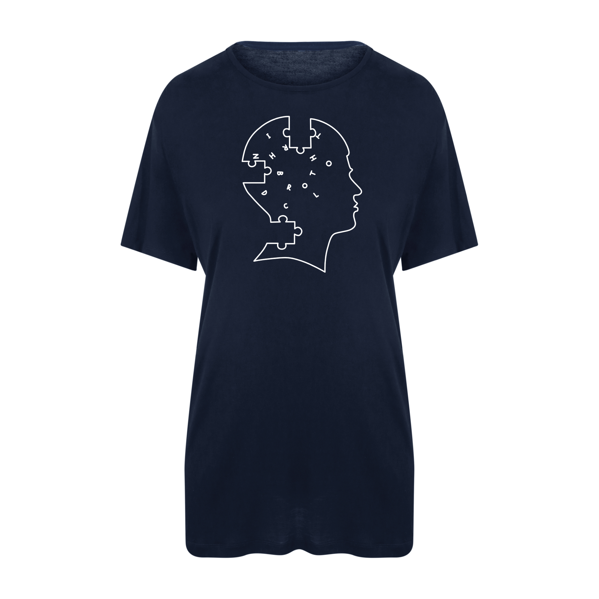 Pieces of Mind Recycled Tee - Navy image 0