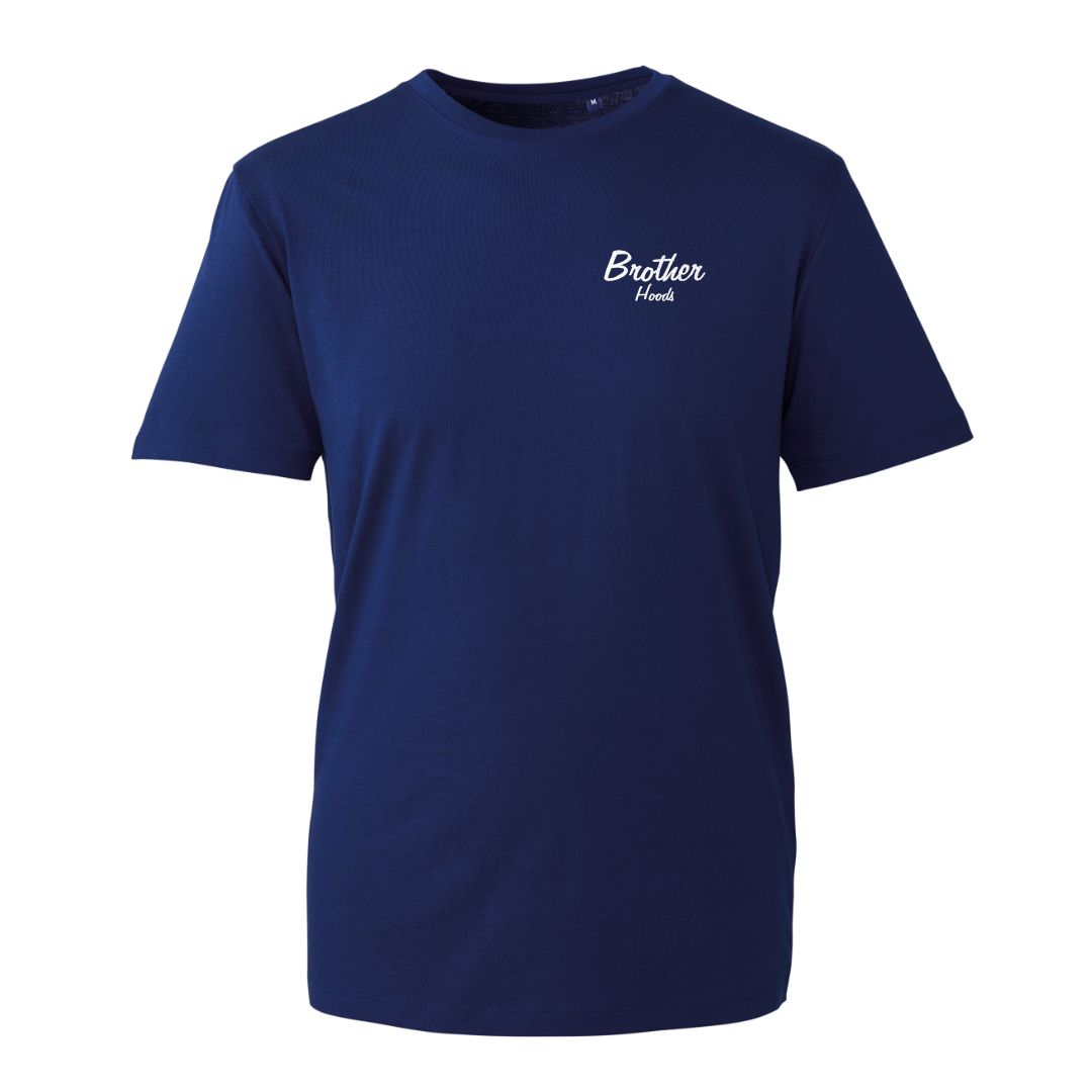 Pure Script Organic Tee - Navy image 0