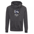 Big Heart Cross Neck Hoodie - Charcoal image 0