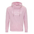 Fist Bump Cross Neck Hoodie - Pink image 0