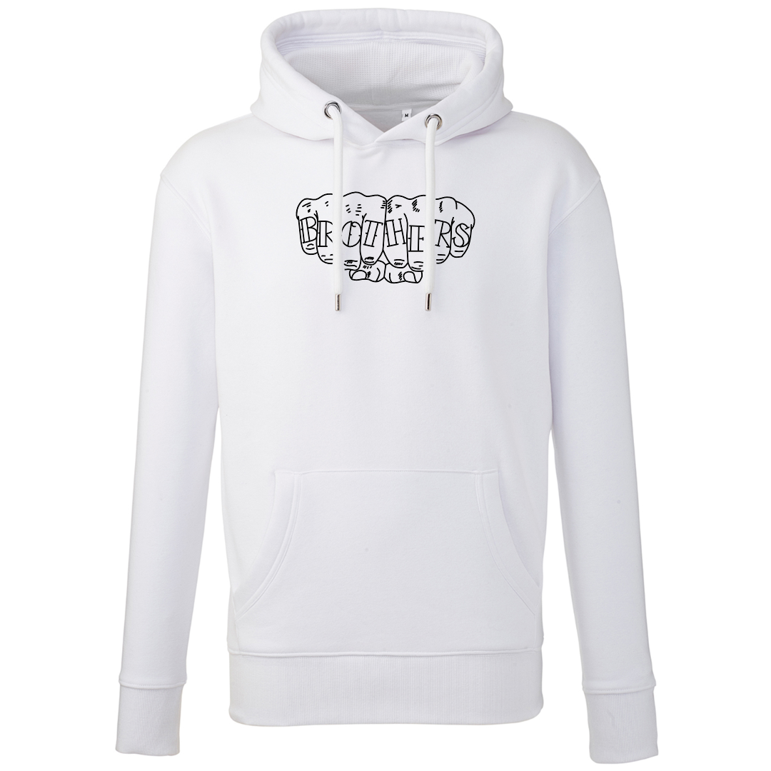 Fist Bump Premium Hoodie - White image 0