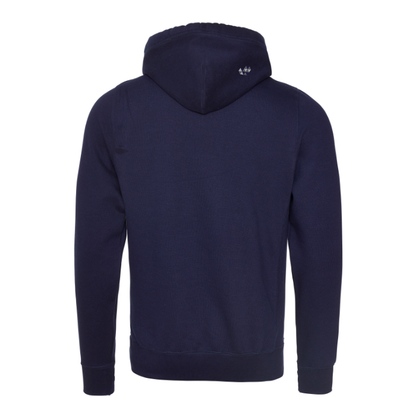 Bold Heart Cross Neck Hoodie - Navy image 1
