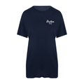 Pure Script Viscose Tee - Blue image 0