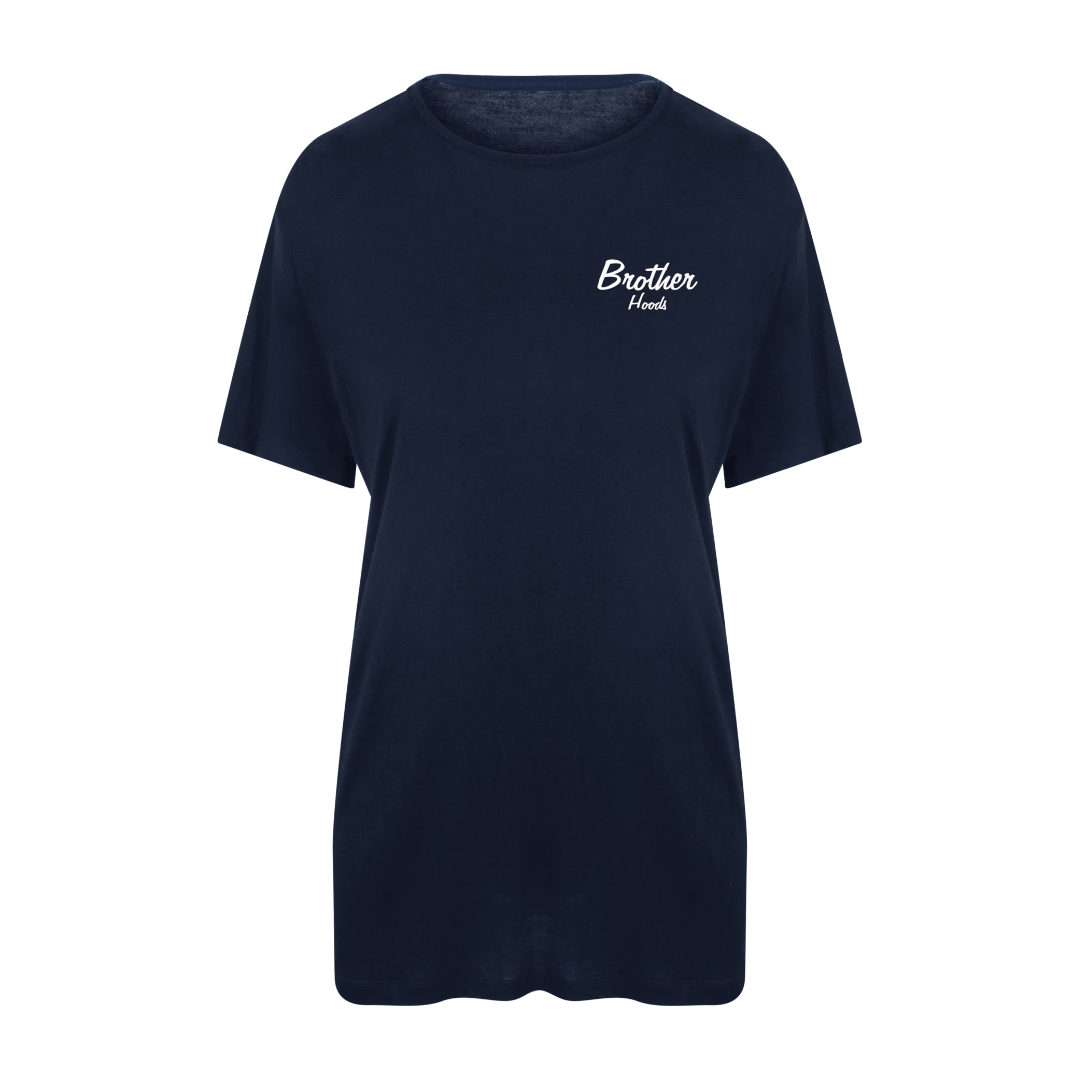 Pure Script Viscose Tee - Blue image 0