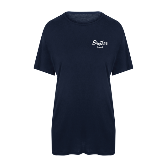 Pure Script Viscose Tee - Blue image 0