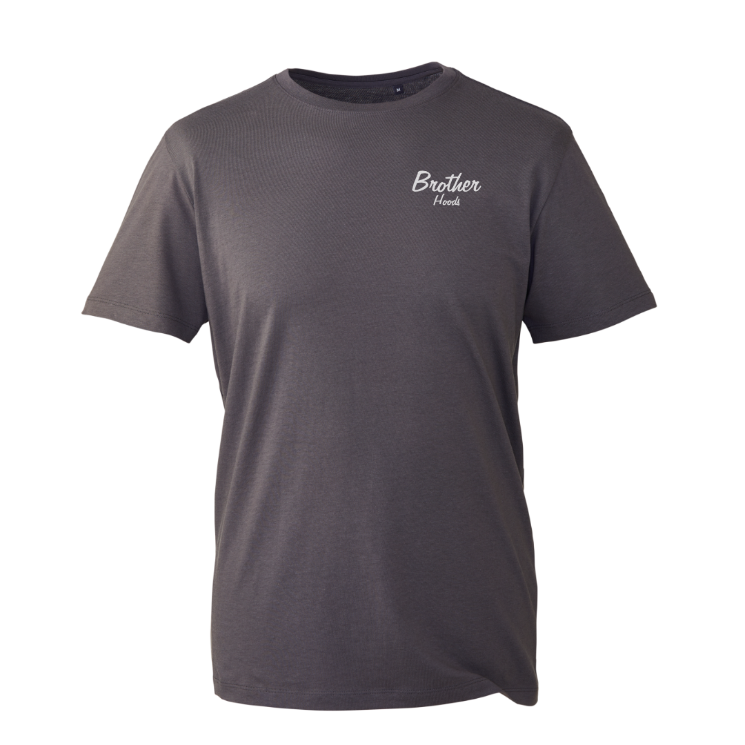 Pure Script Organic Tee - Charcoal image 0