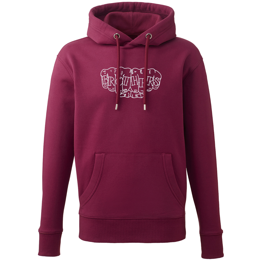 Fist Bump Premium Hoodie - Plum image 0